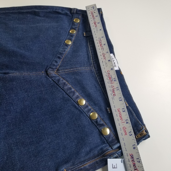 Frame Le High Studded Embellished Crop Waldane B6 - Picture 6 of 8